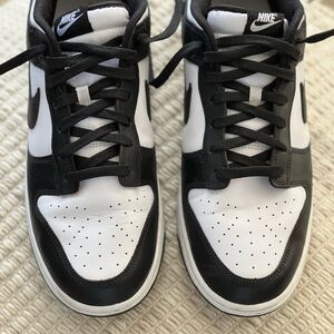 Nike Men's Black and White Panda Dunk Sneakers